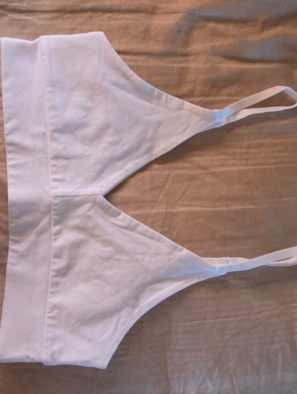 NWOT- Pact Organic-  Women's White Bralette